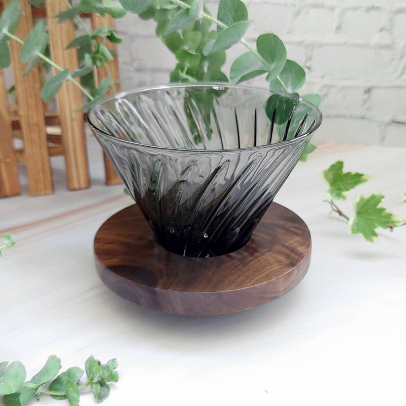 《斜紋咖啡濾杯/煙燻黑》1-4人份