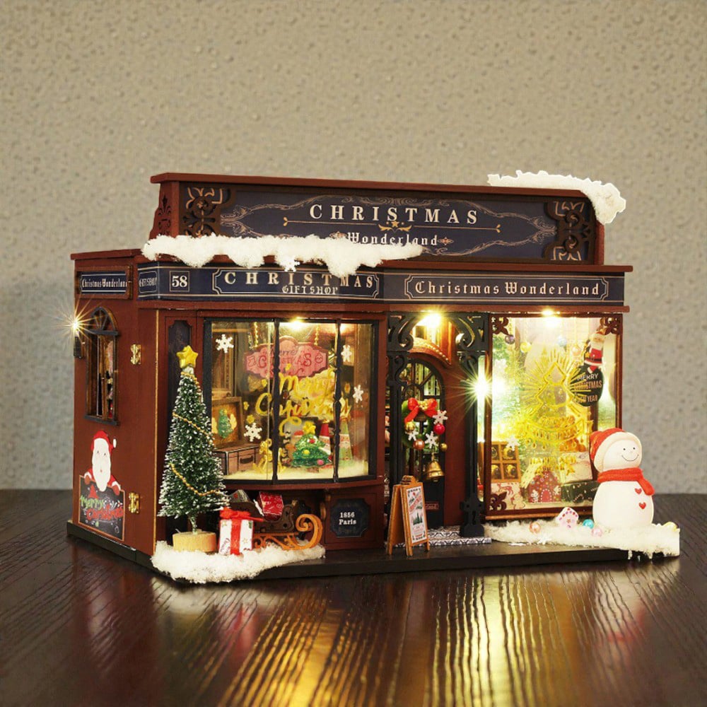 《DIY木製迷你書屋 材料包》聖誕奇境