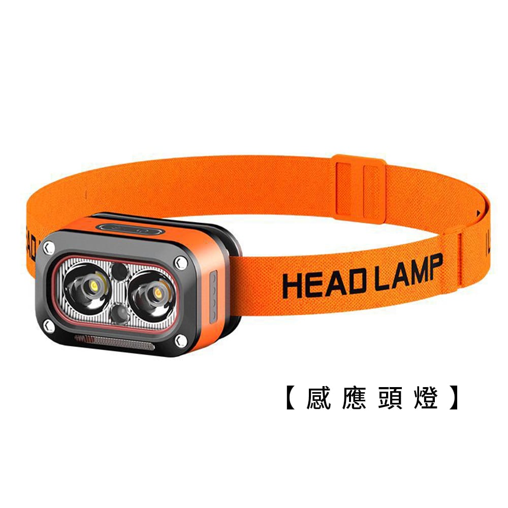 《輕便感應頭燈》5檔燈光  LED燈 掛燈 露營燈 頭燈