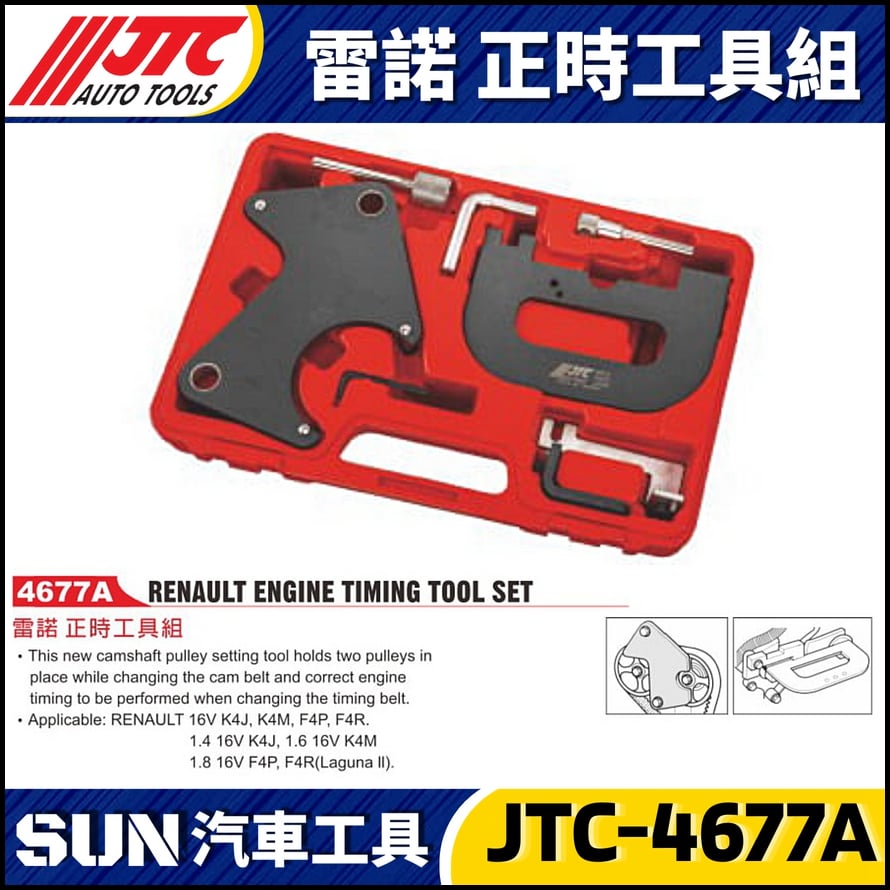 JTC-4677A  雷諾 正時工具組