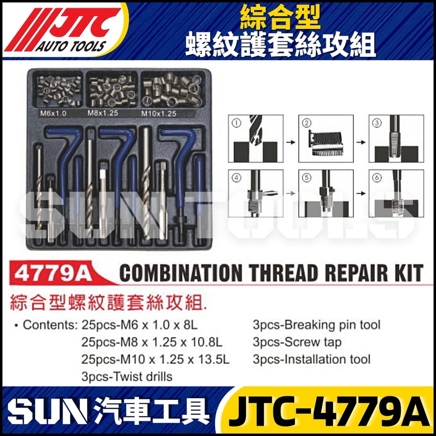 JTC-4779A 綜合型螺紋護套絲攻組