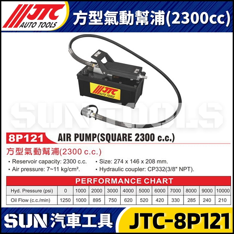 JTC-8P121 方型氣動幫浦(2300cc)