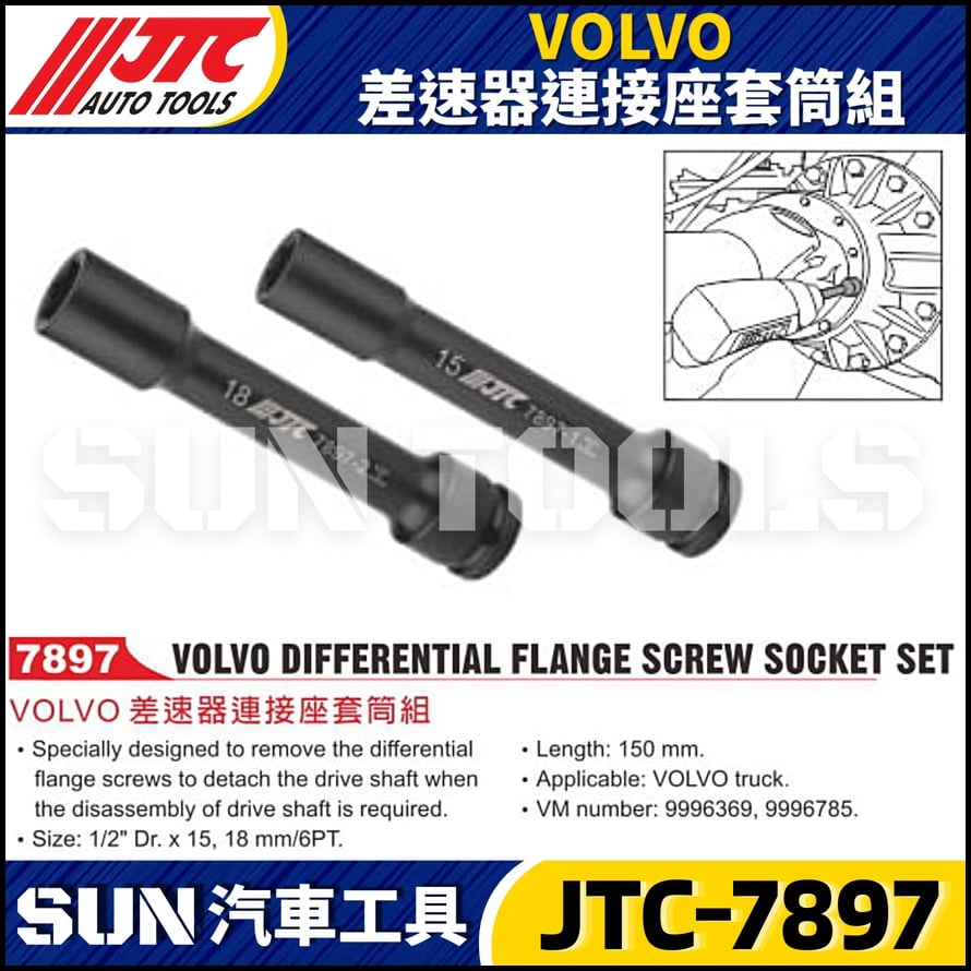 JTC-7897 VOLVO 差速器連接座套筒組