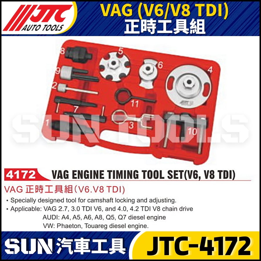 JTC-4172 VAG (V6/V8 TDI) 正時工具組