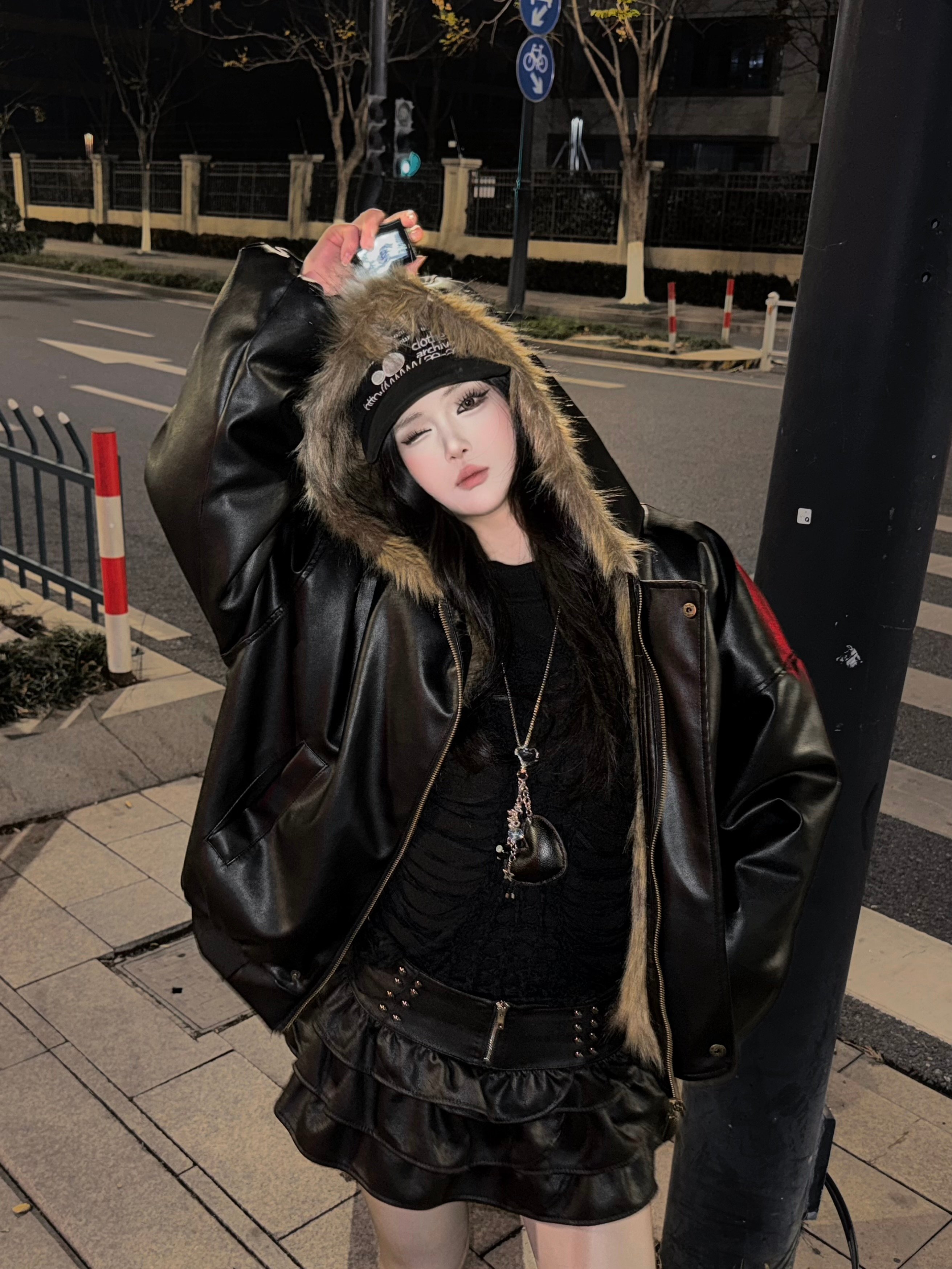 冬季高階皮毛正反兩穿外套