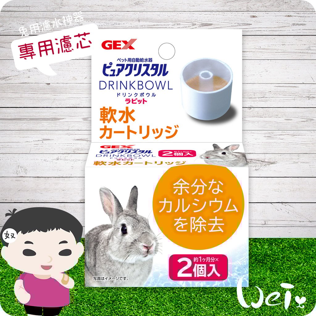 Gex 濾水神器專用濾芯/濾棉 兔用