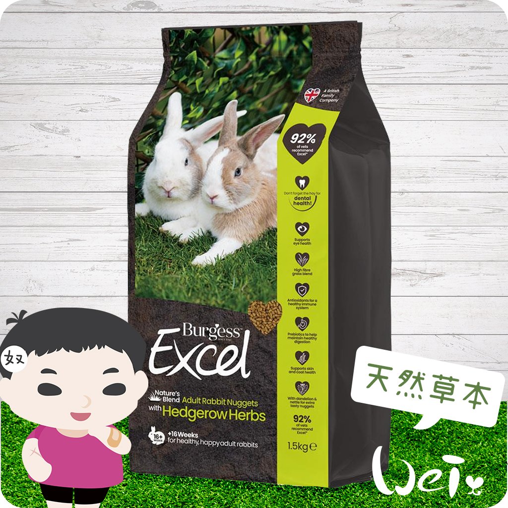 伯爵 Burgess Excel 成兔天然草本