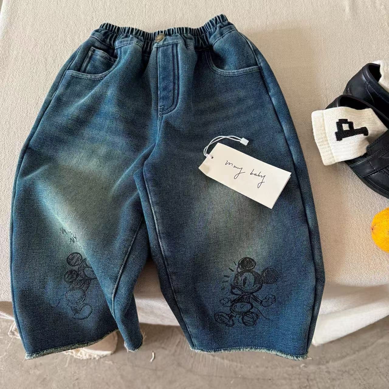 牛仔長褲｜眼睛