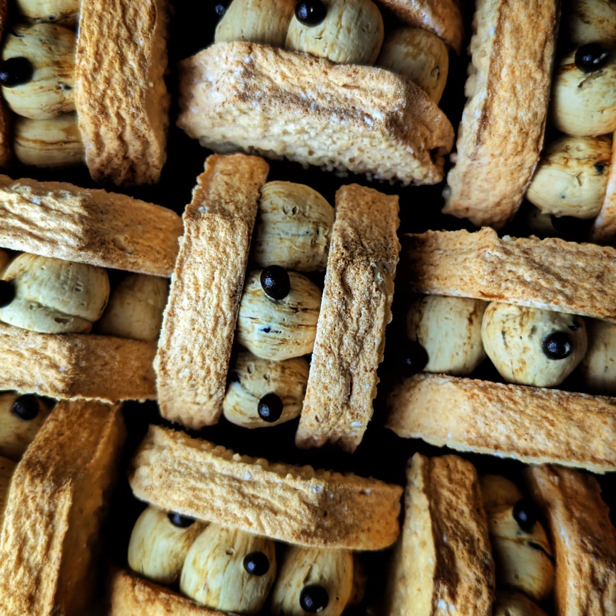 厚餡達克瓦茲-焦糖雪球