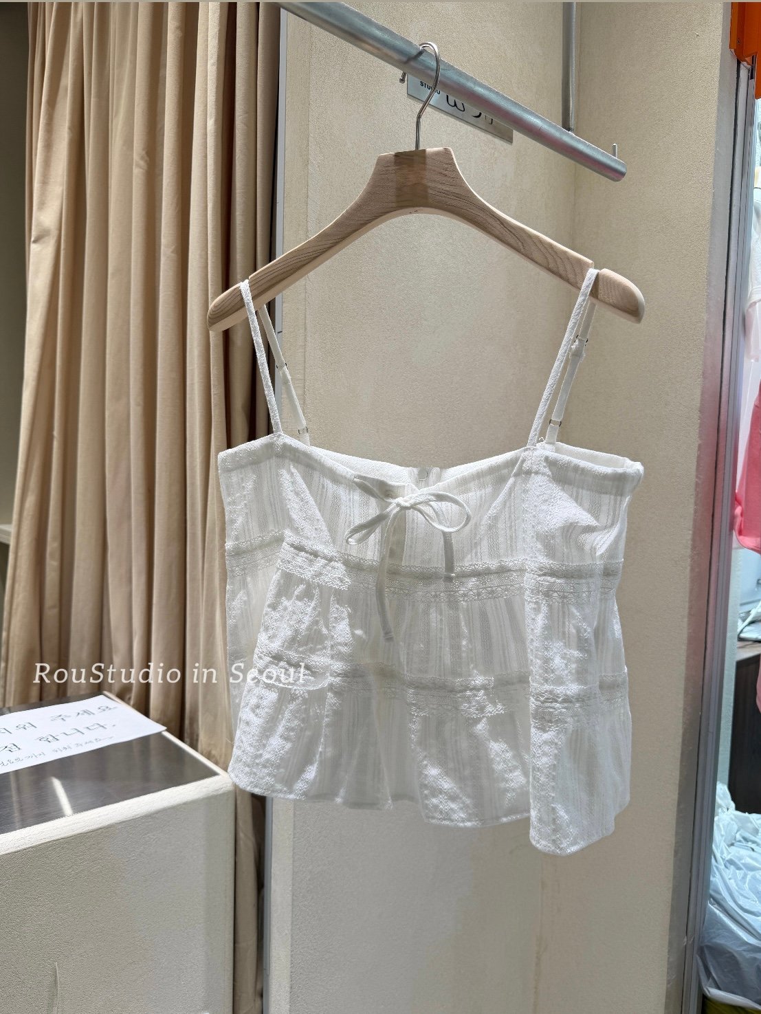 BD02 自留！浪漫蝴蝶結lace小背心