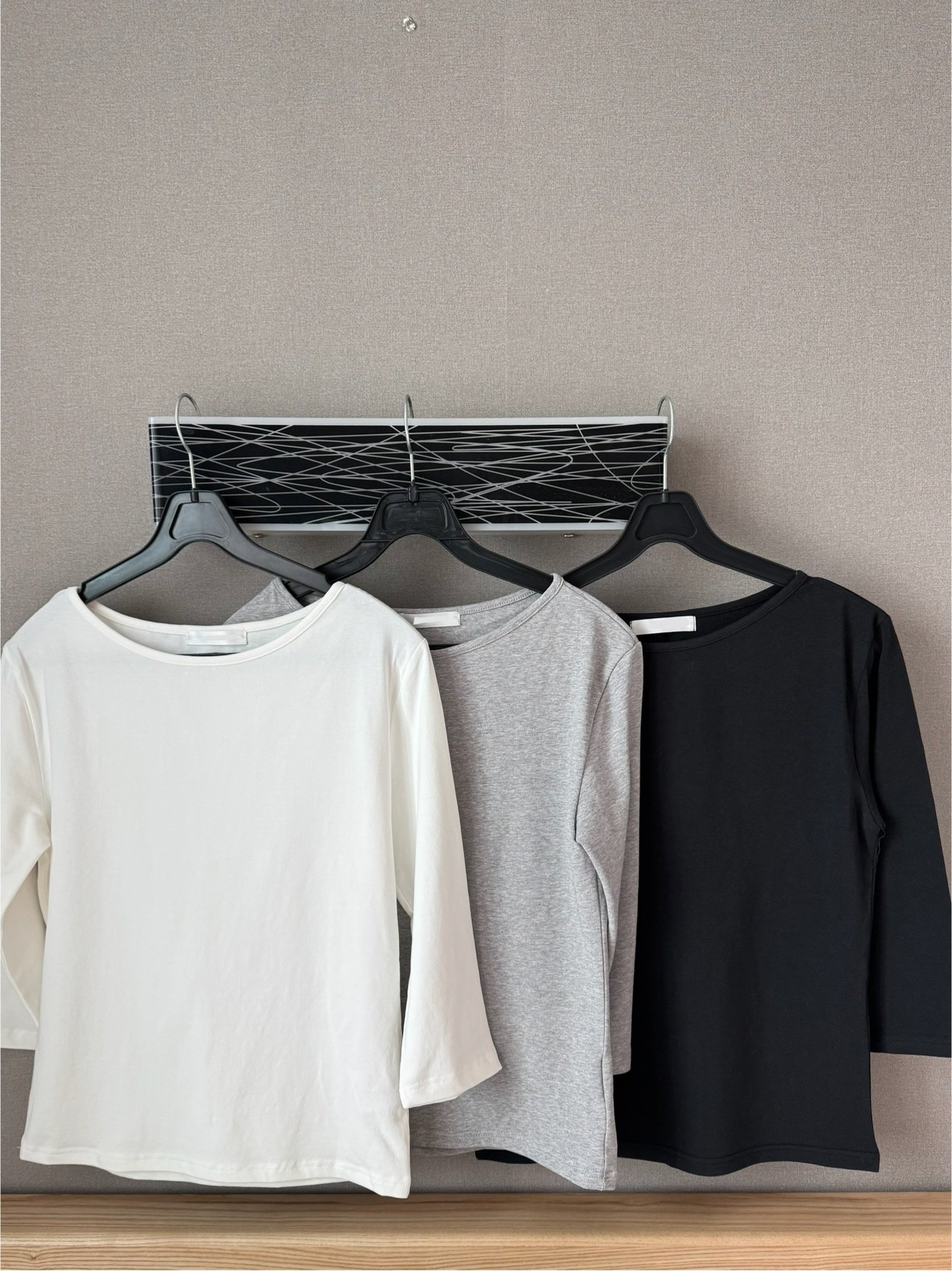 BB05 推！自留 微船型領七分袖上衣 3色