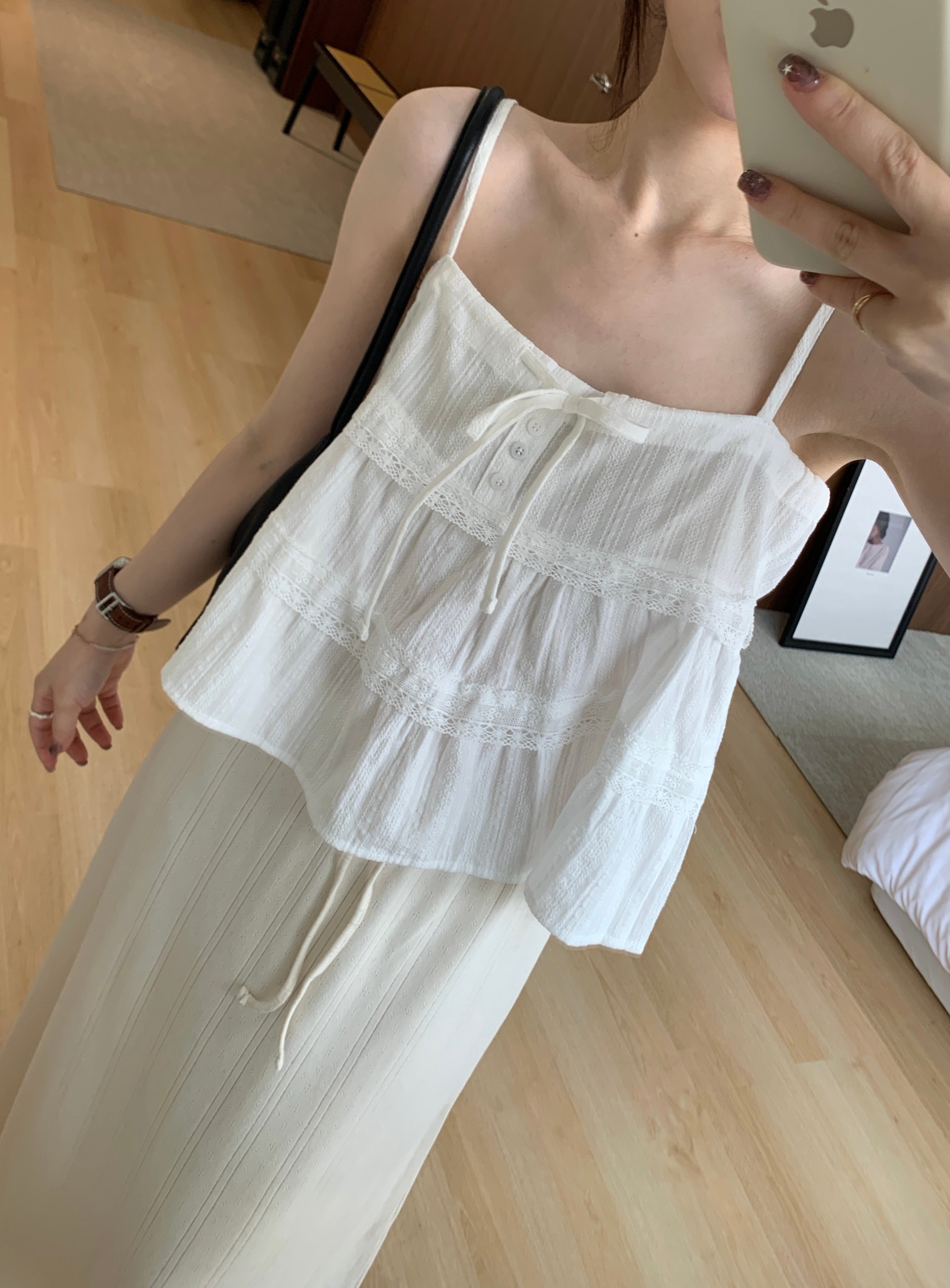 BD02 自留！浪漫蝴蝶結lace小背心