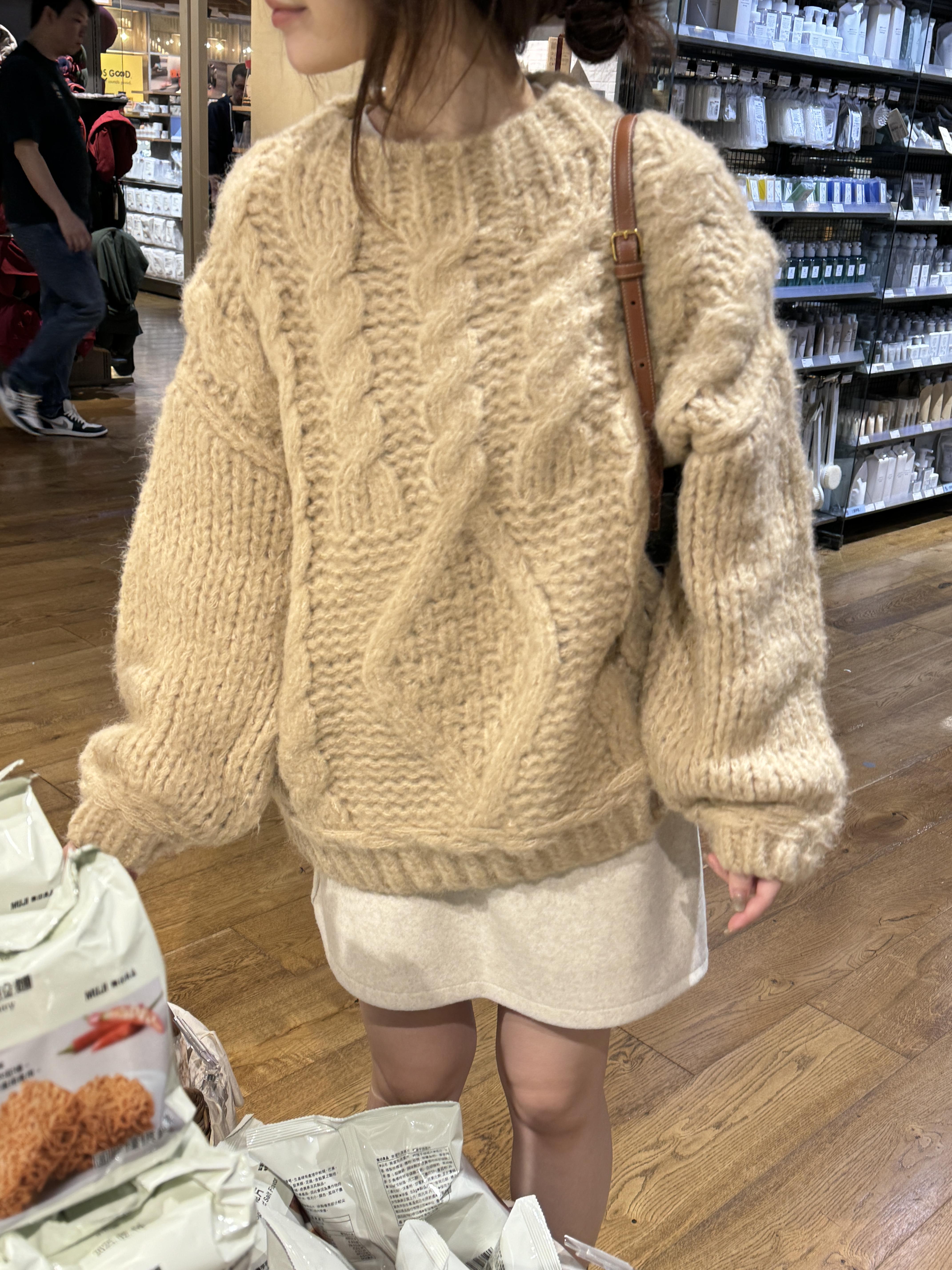 現貨 回歸) QQ蓬鬆麻花毛衣 3色