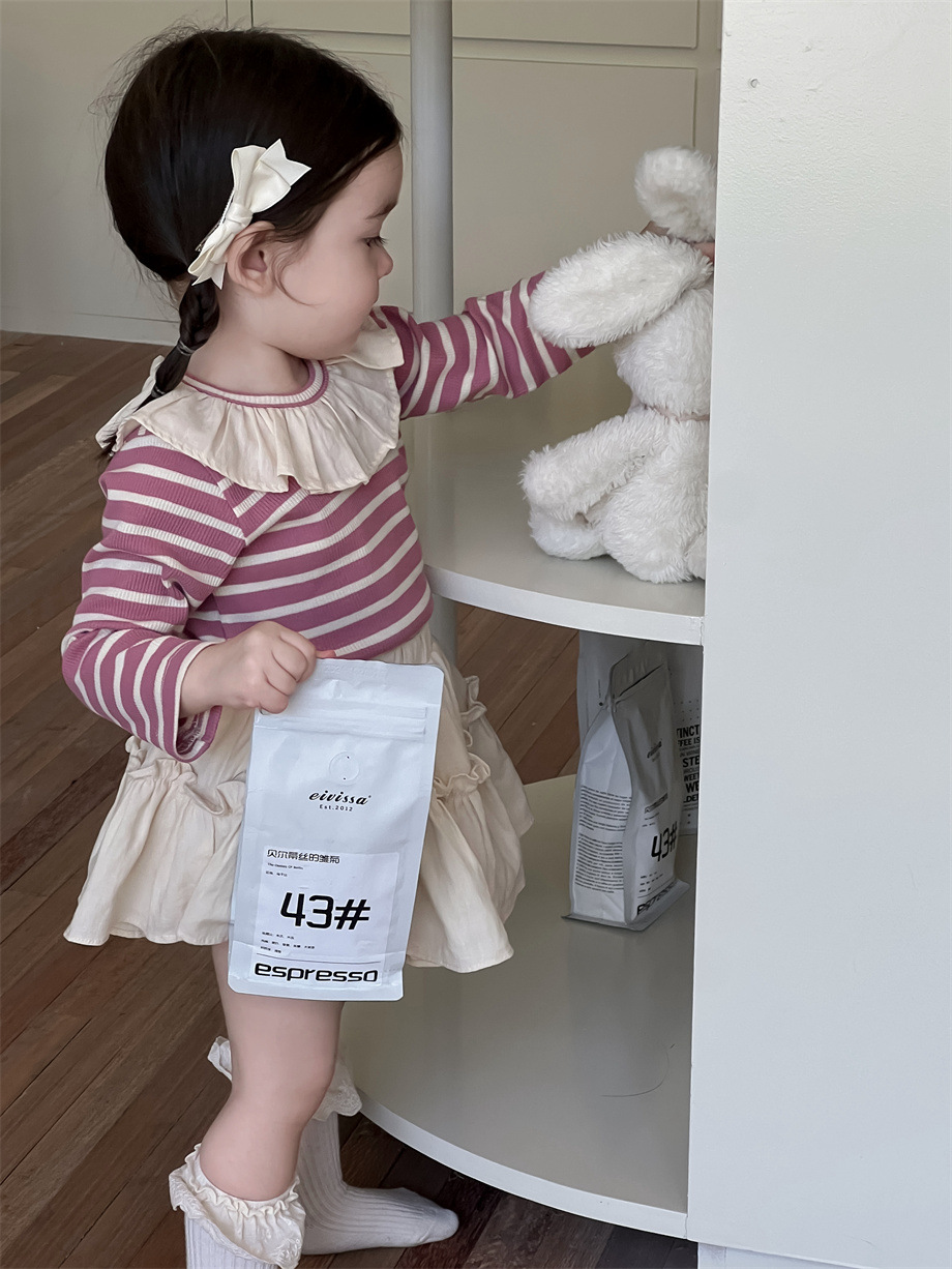 條紋娃娃衫/蛋糕裙