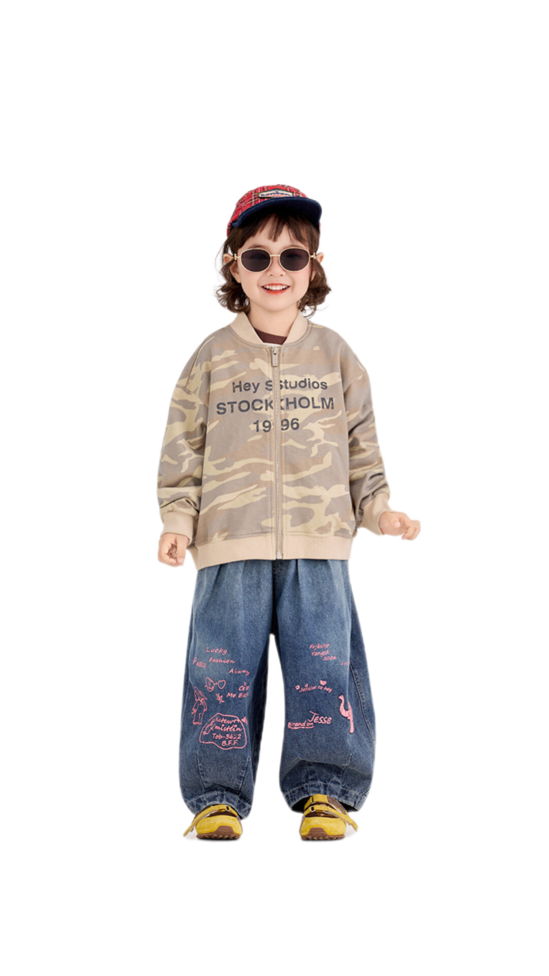 男女童大象牛仔裤