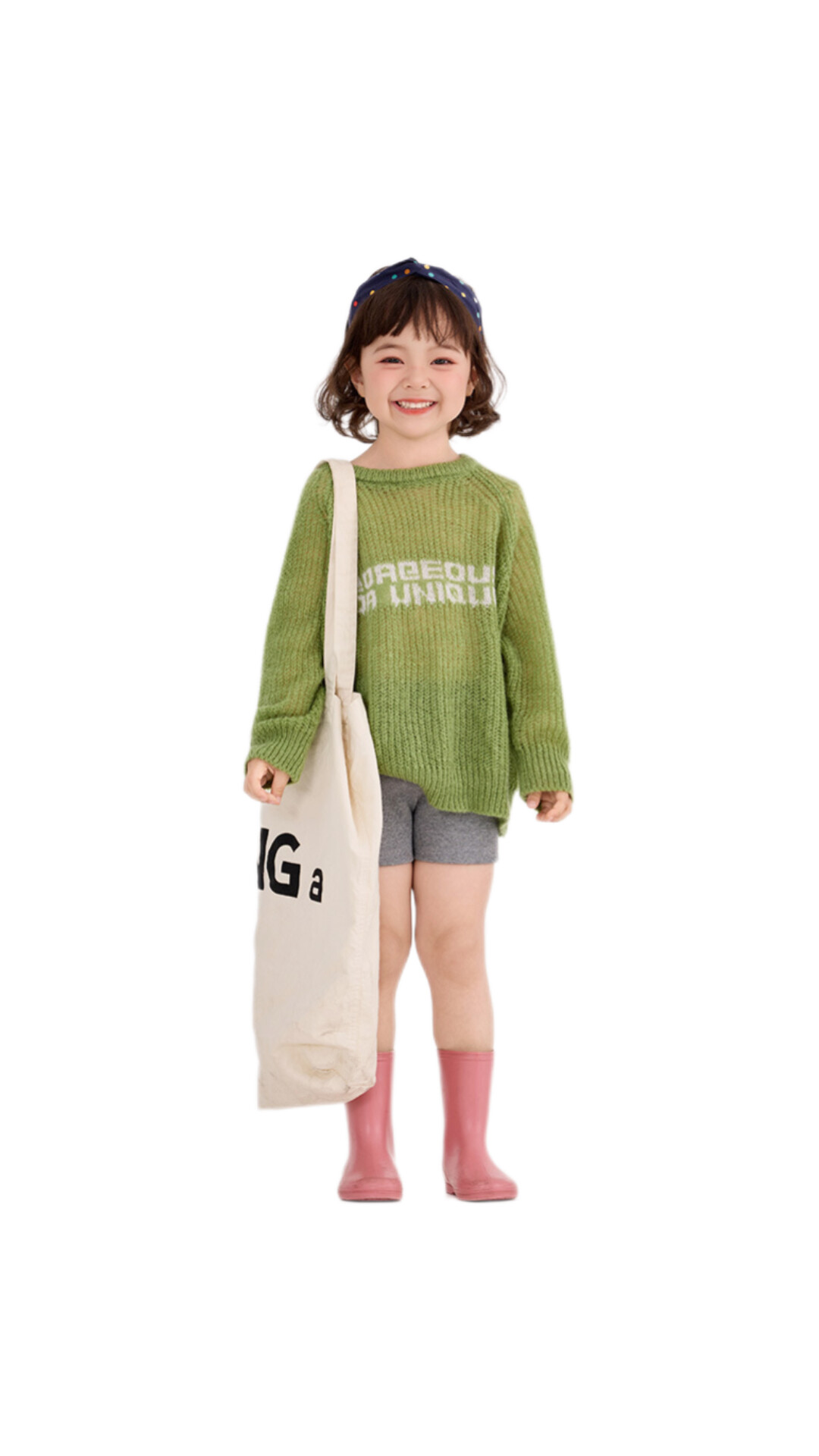 鏤空渡假風針織毛衣 (橘/綠)