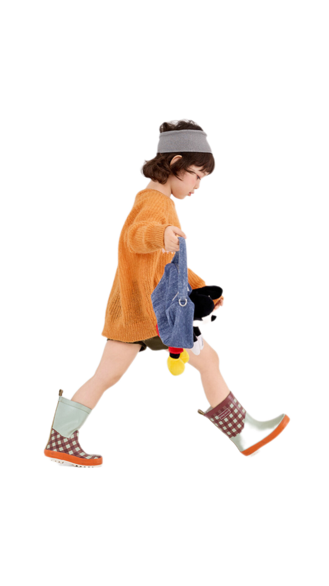 鏤空渡假風針織毛衣 (橘/綠)