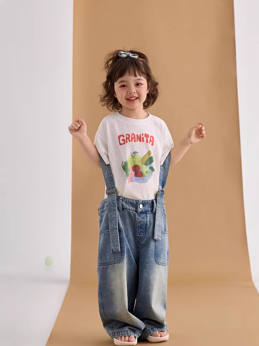 男女童塗鴨短t (水果/熊)