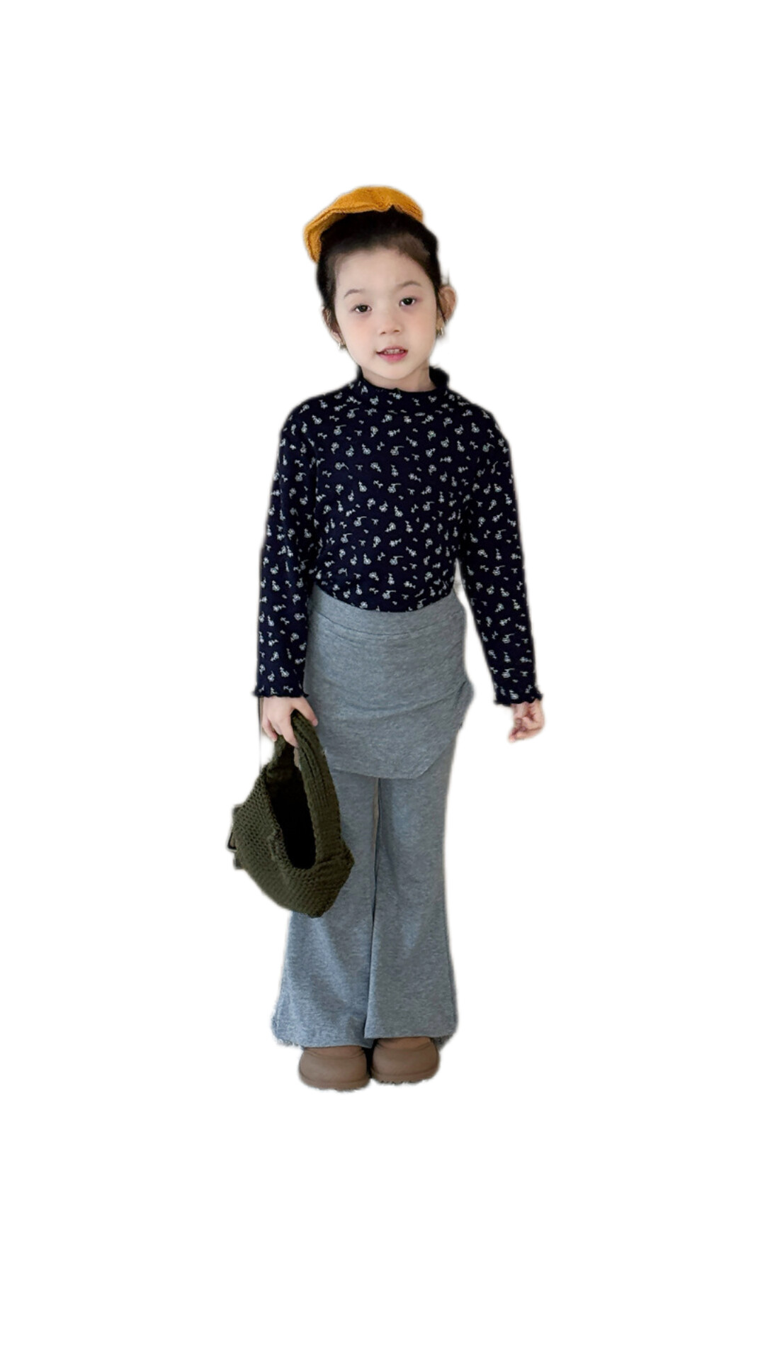 韓版復古碎花上衣