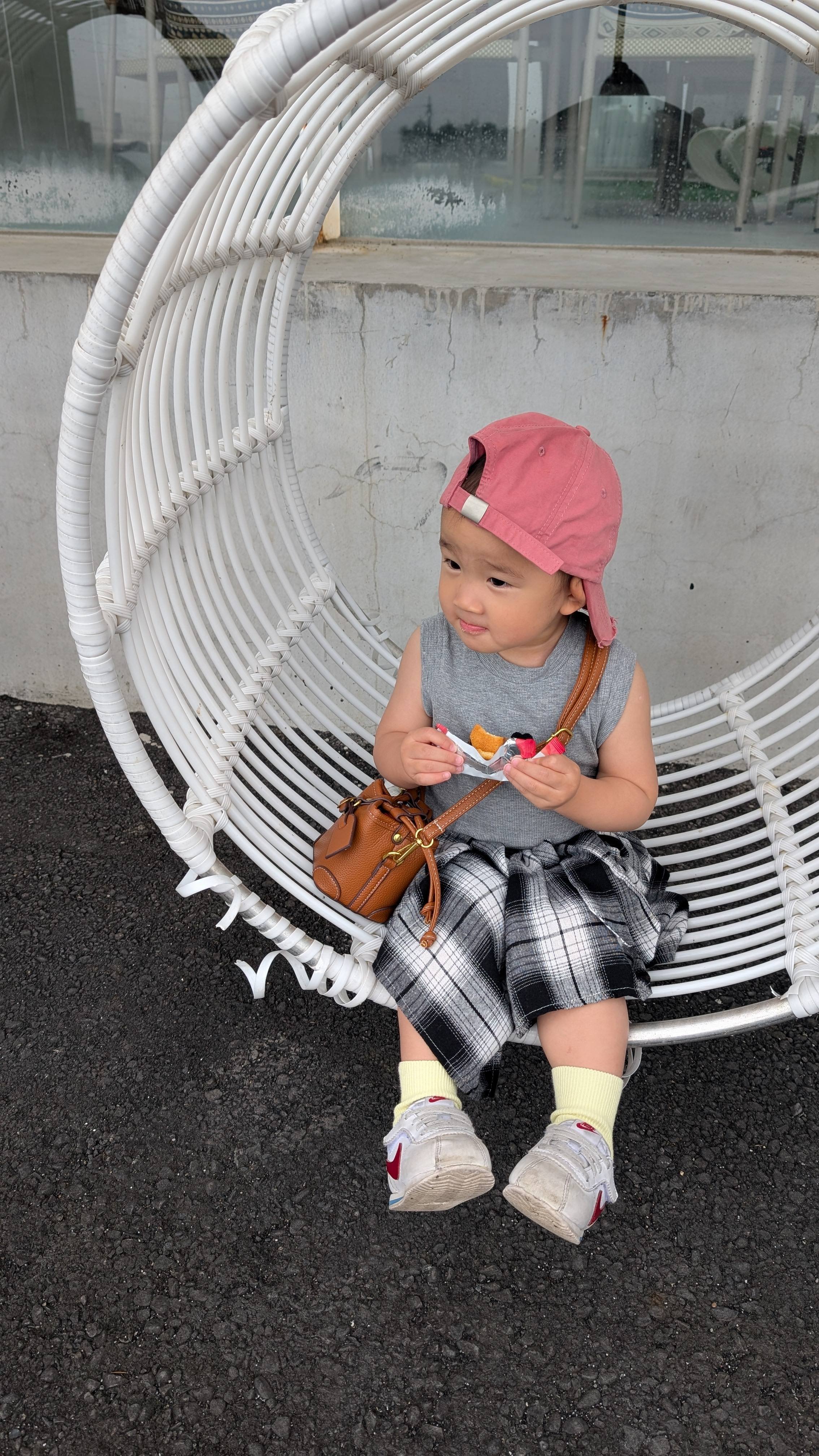 爱心背心不規則褲裙 二件套