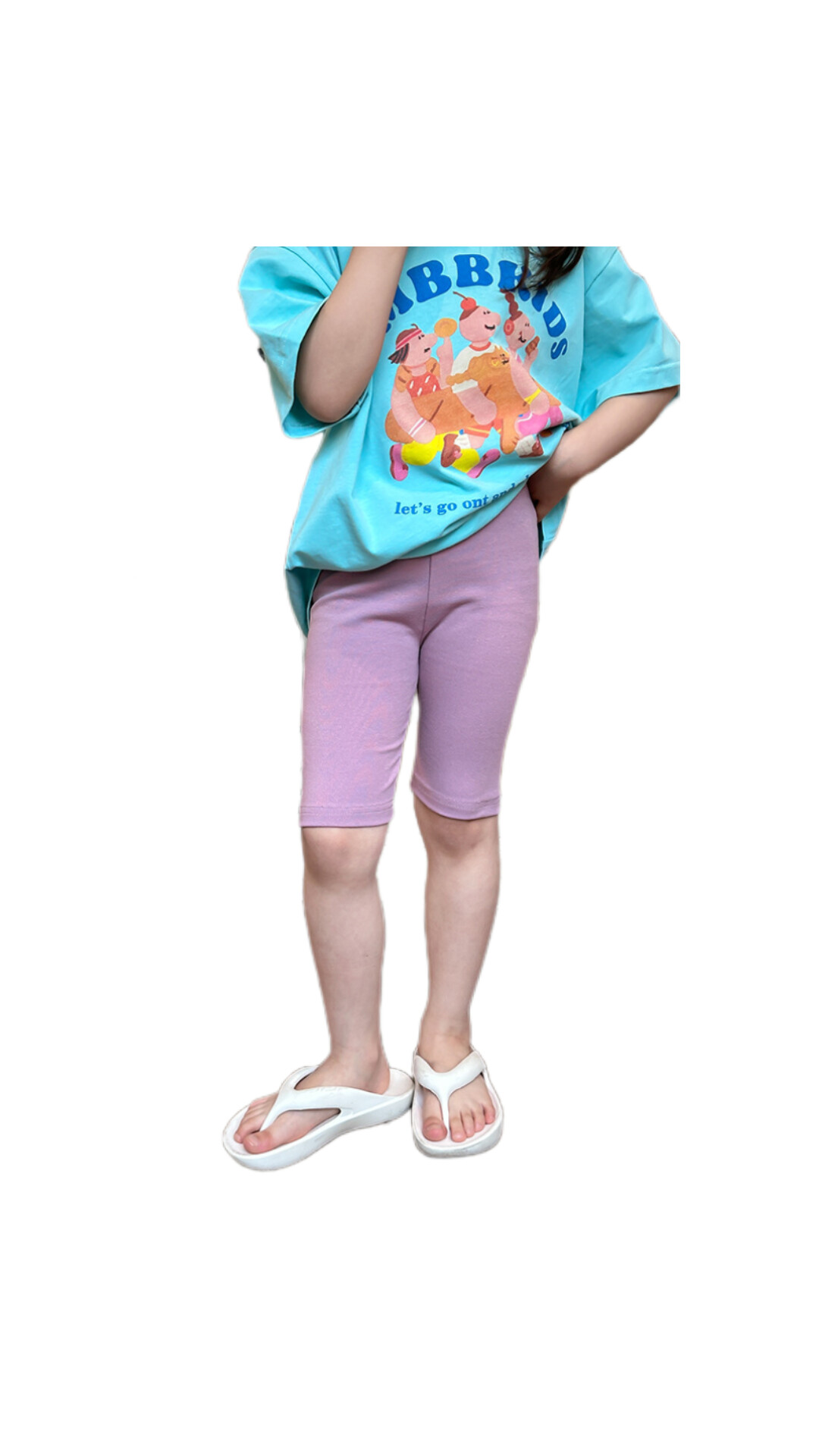 5分內搭褲 (淺紫)