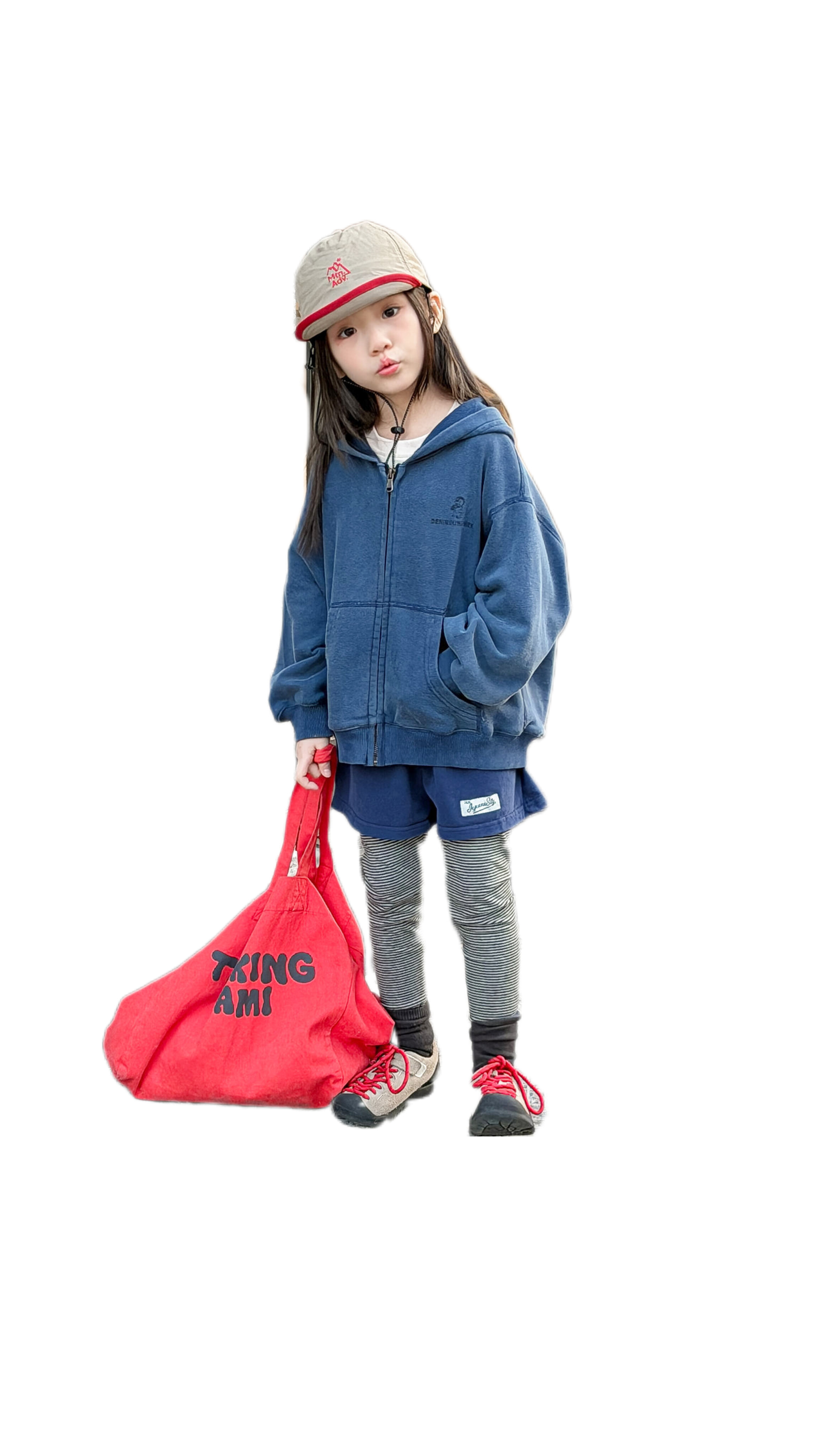 韓版假兩件休閒內搭褲(黃/藍/粉)