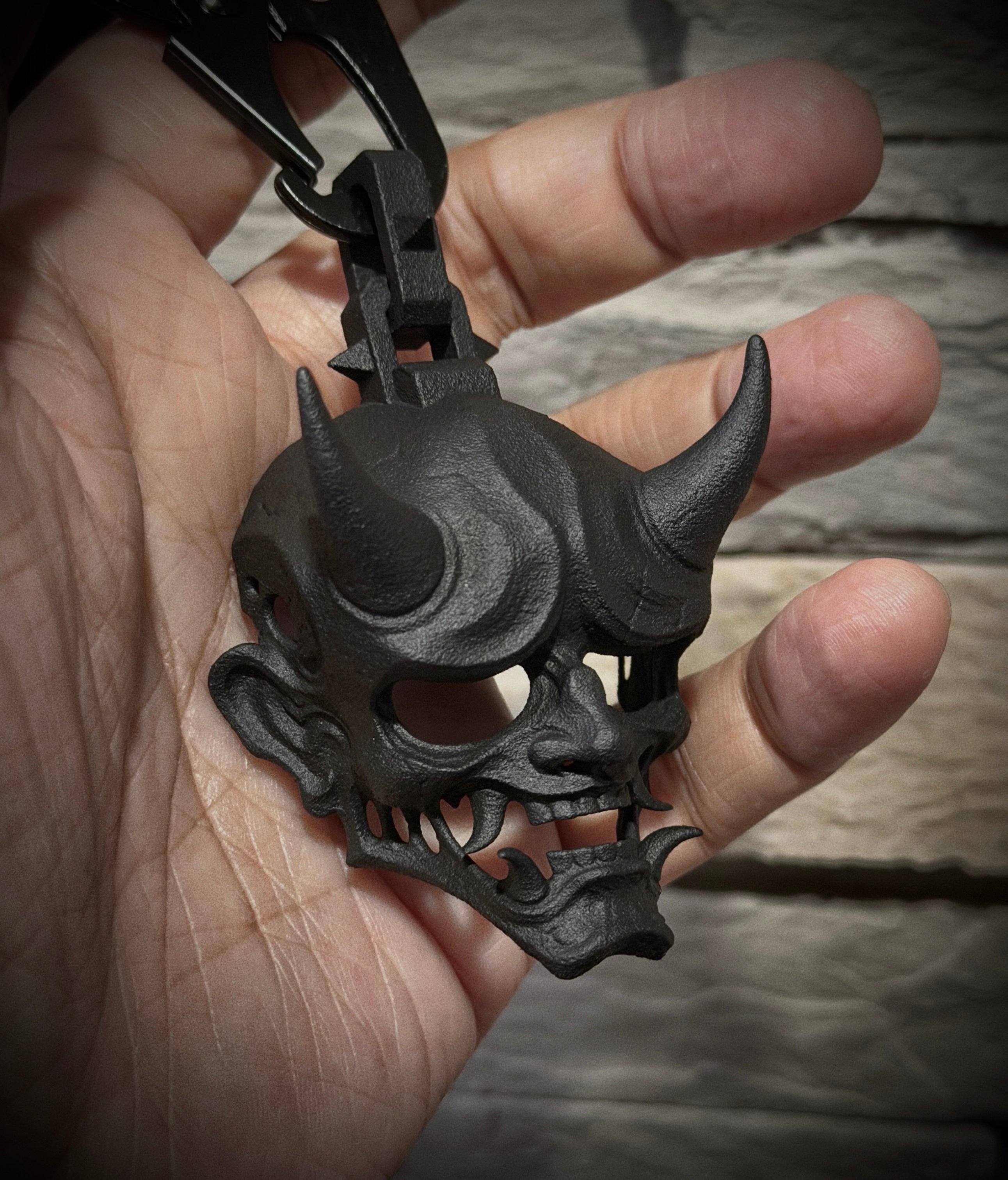 Ghostmask nylon keychain