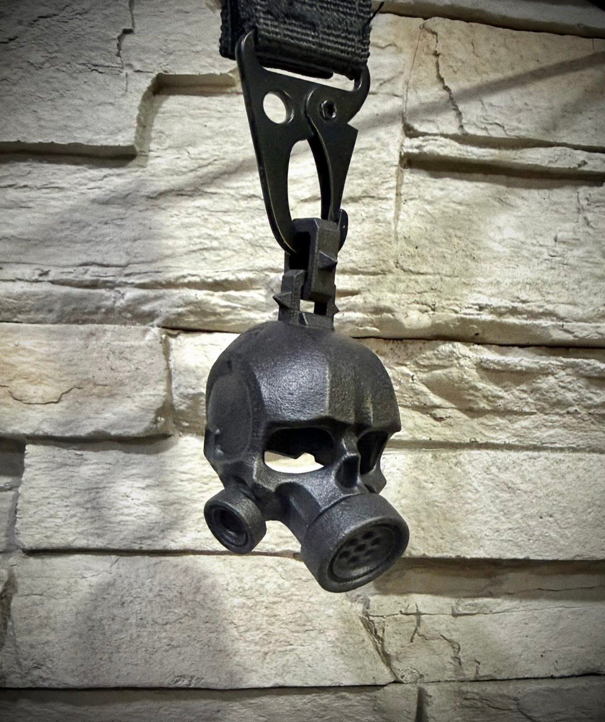 GasMask nylon keychain