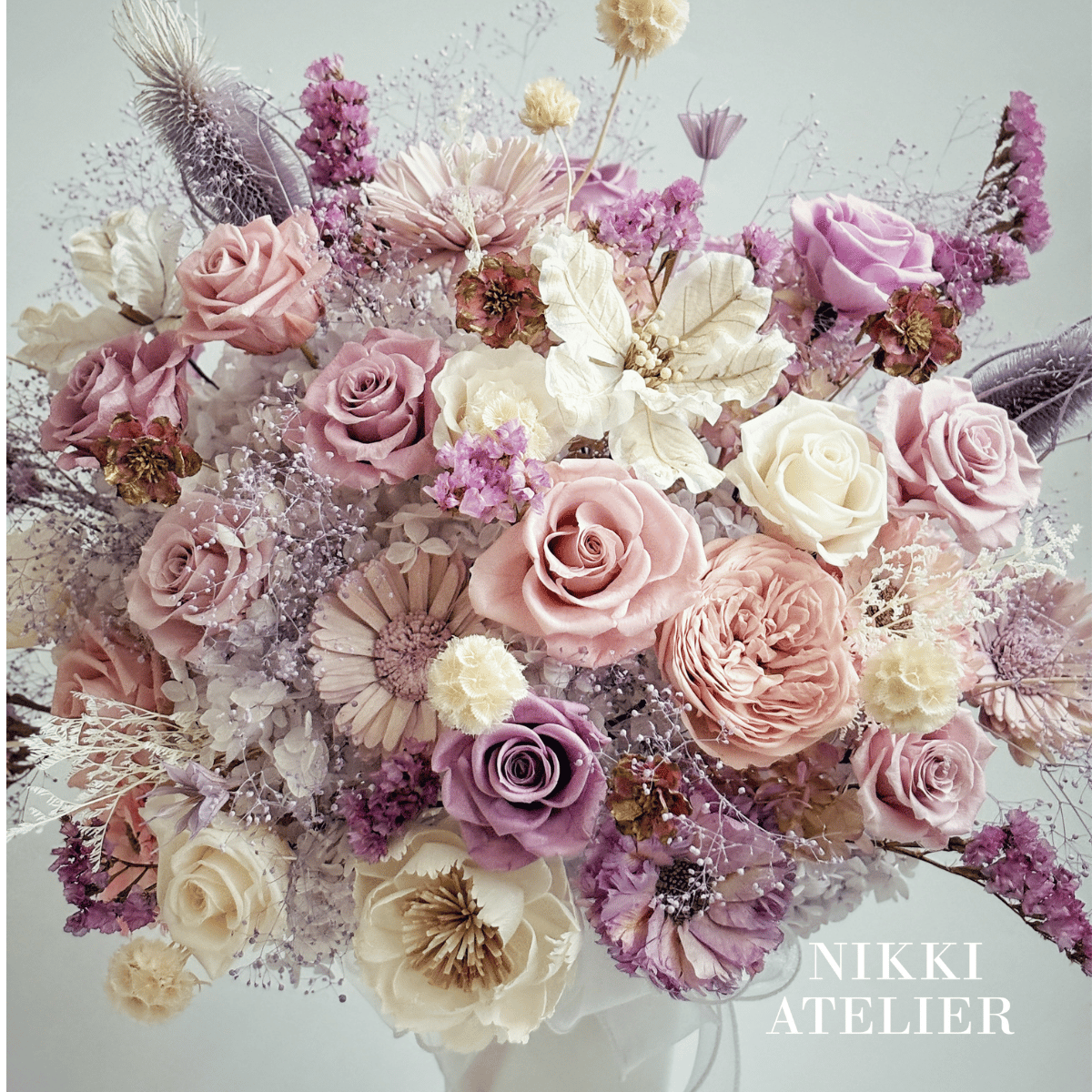 繁星絮語永生玫瑰大型瓶花(客製）