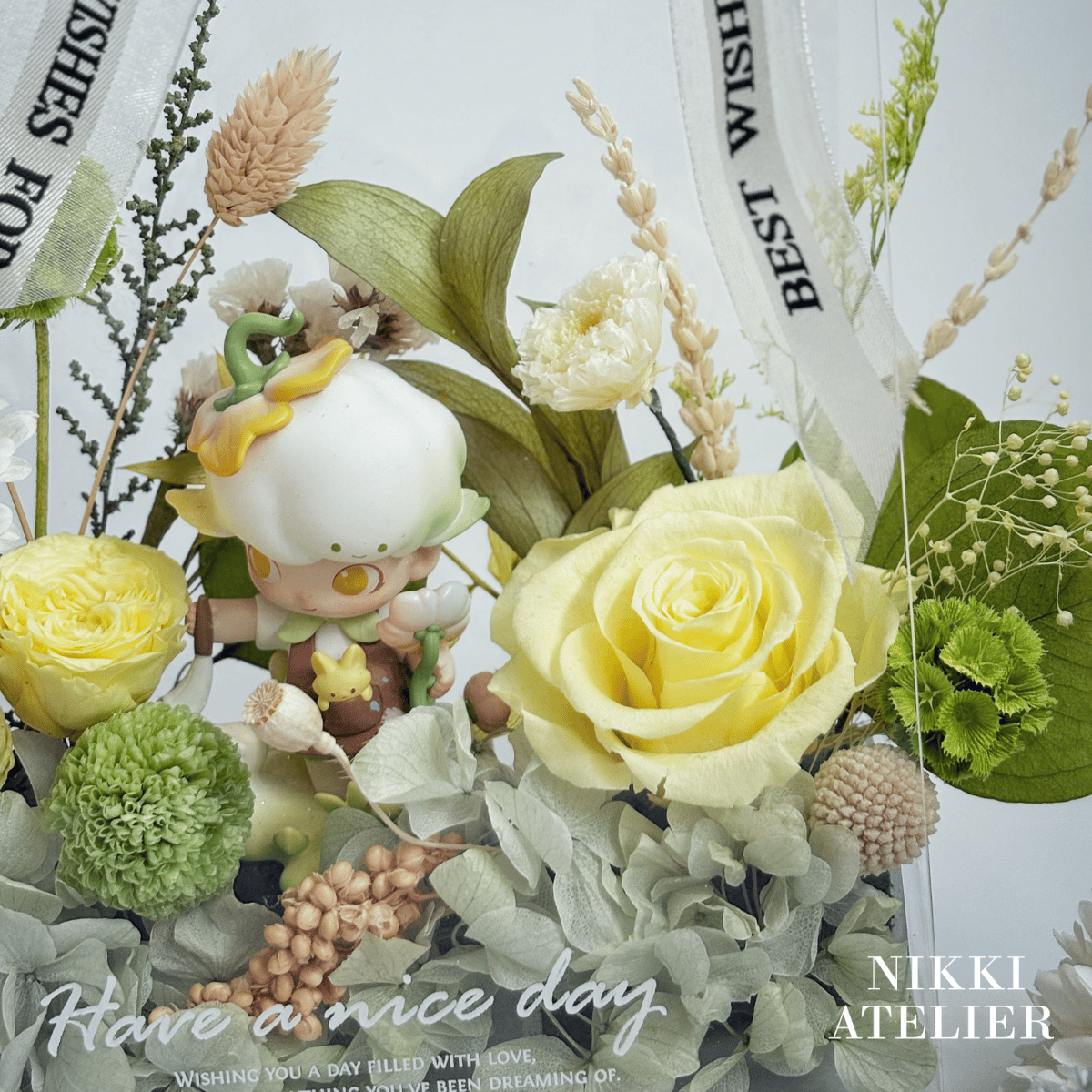 森日微光・永生玫瑰公仔花盒單品課(公仔需自備）