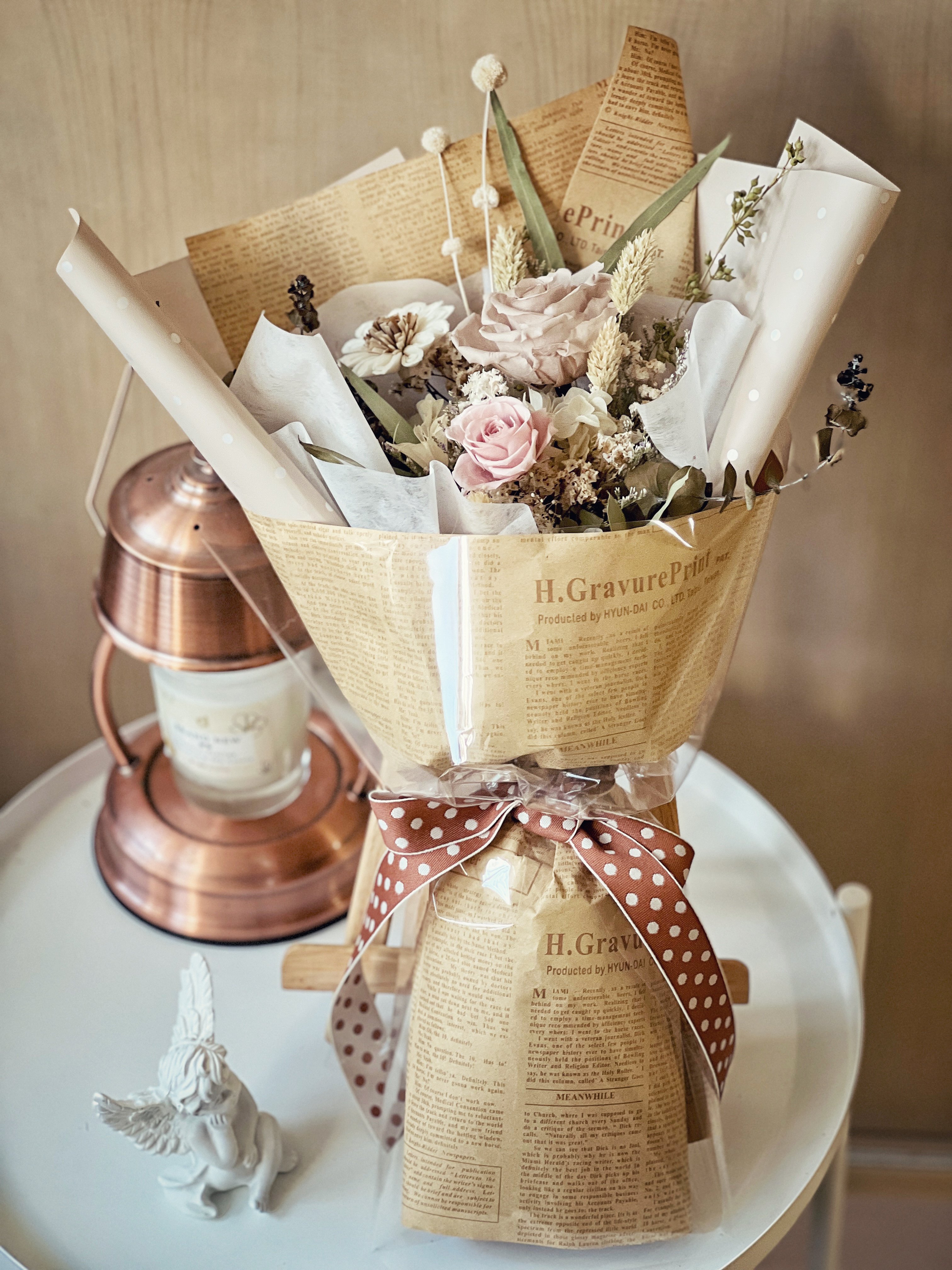 法式伯爵永生玫瑰花束