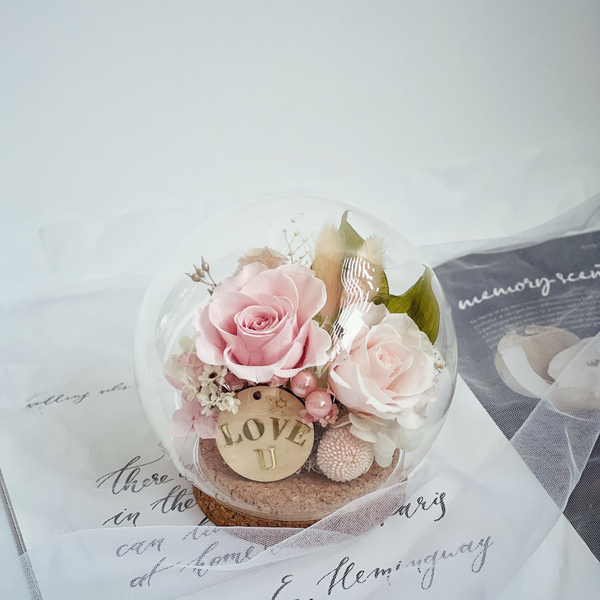 永生玫瑰玻璃球