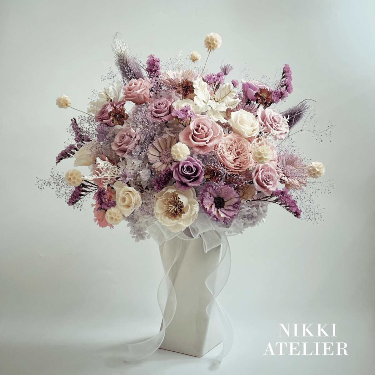 繁星絮語永生玫瑰大型瓶花(客製）