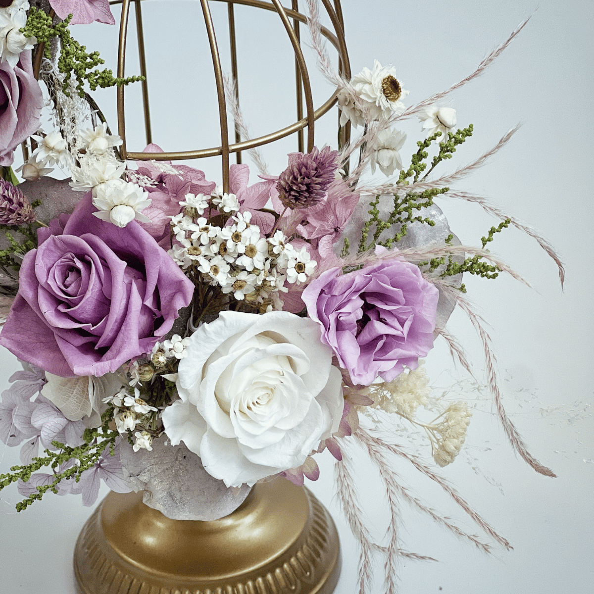 【兩人成團享優惠】永生玫瑰金屬鳥籠燭台單品課