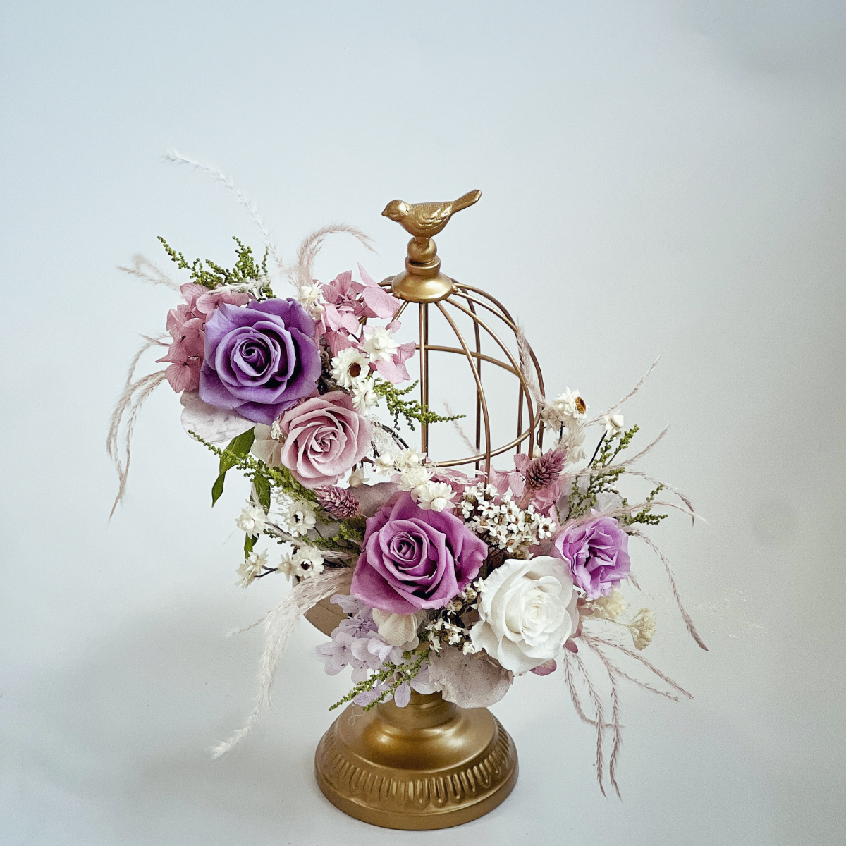 【兩人成團享優惠】永生玫瑰金屬鳥籠燭台單品課