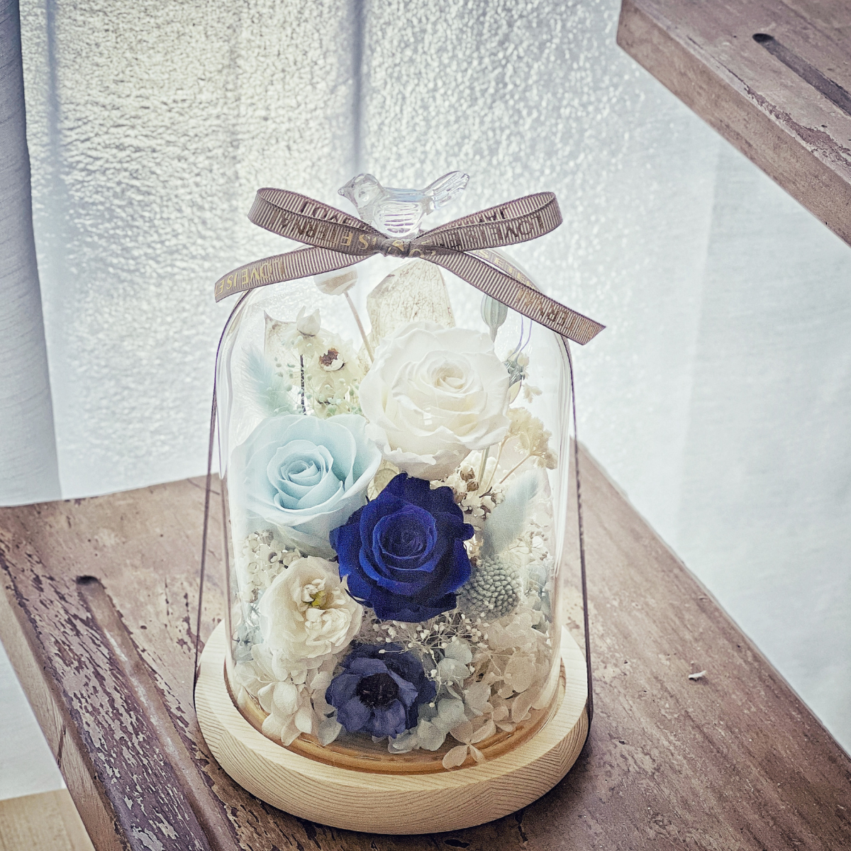 【兩人成團享優惠】永生花LED燈玻璃鐘單品課