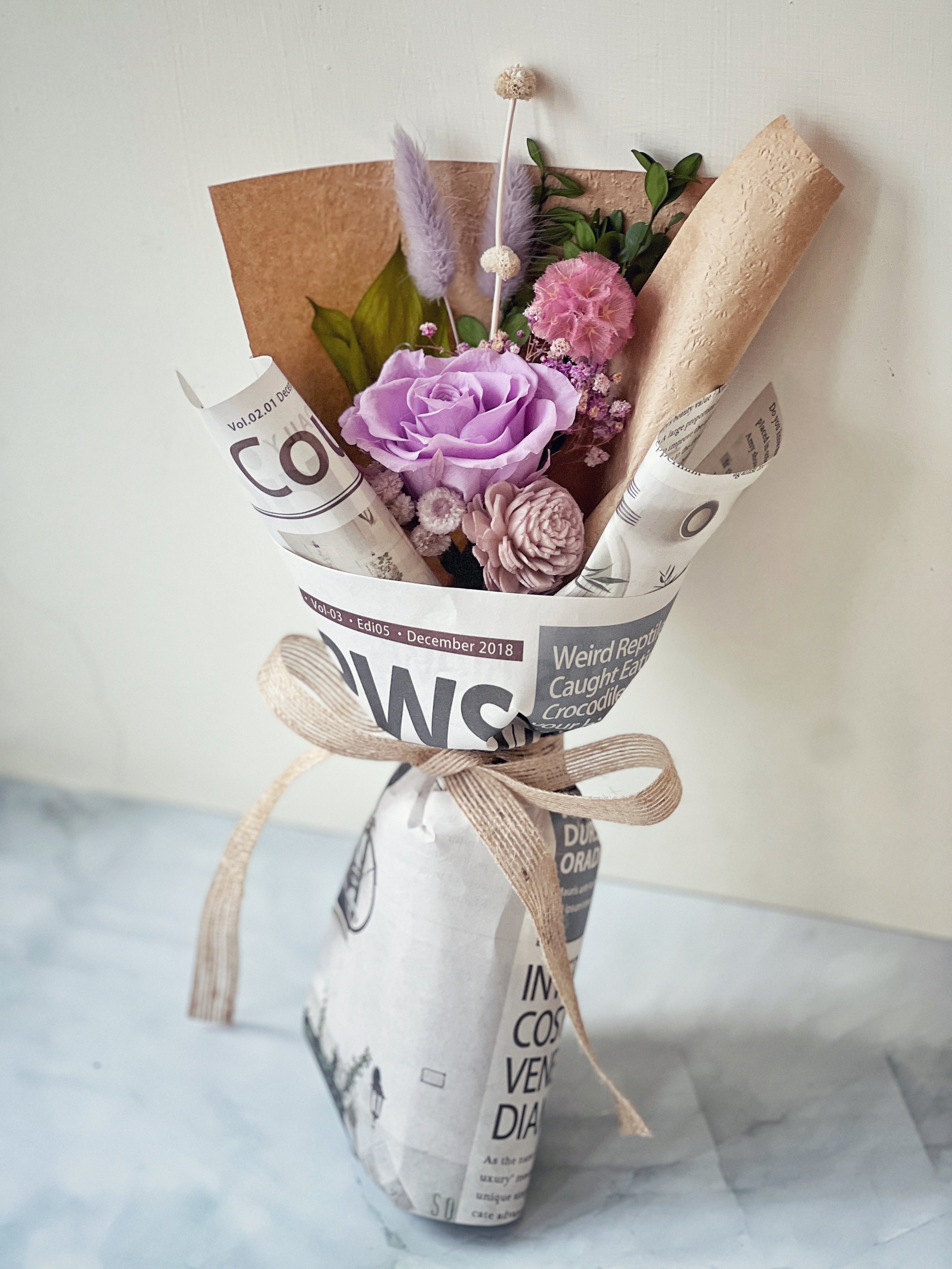 永生玫瑰小花束(各色)