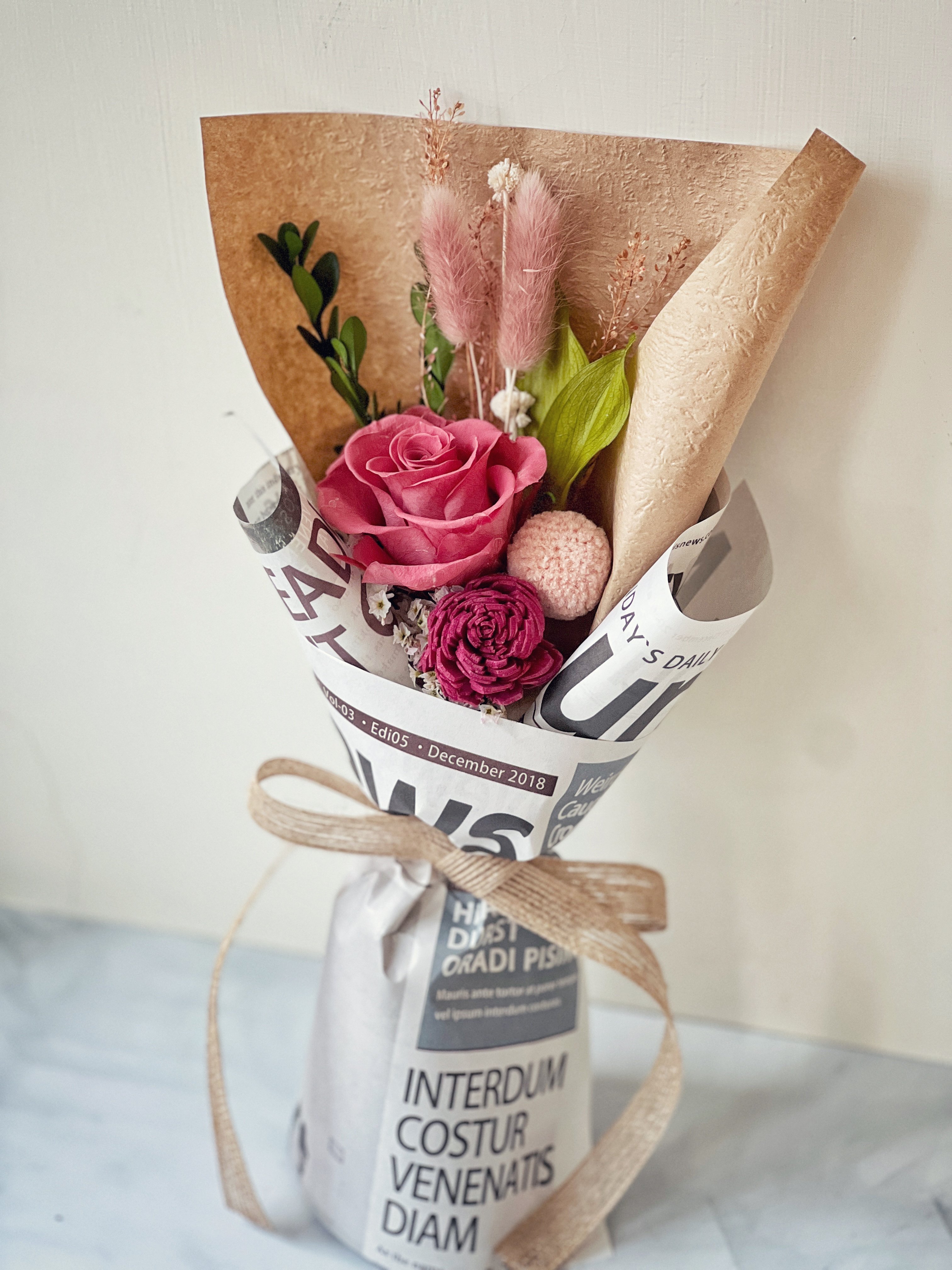 永生玫瑰小花束(各色)