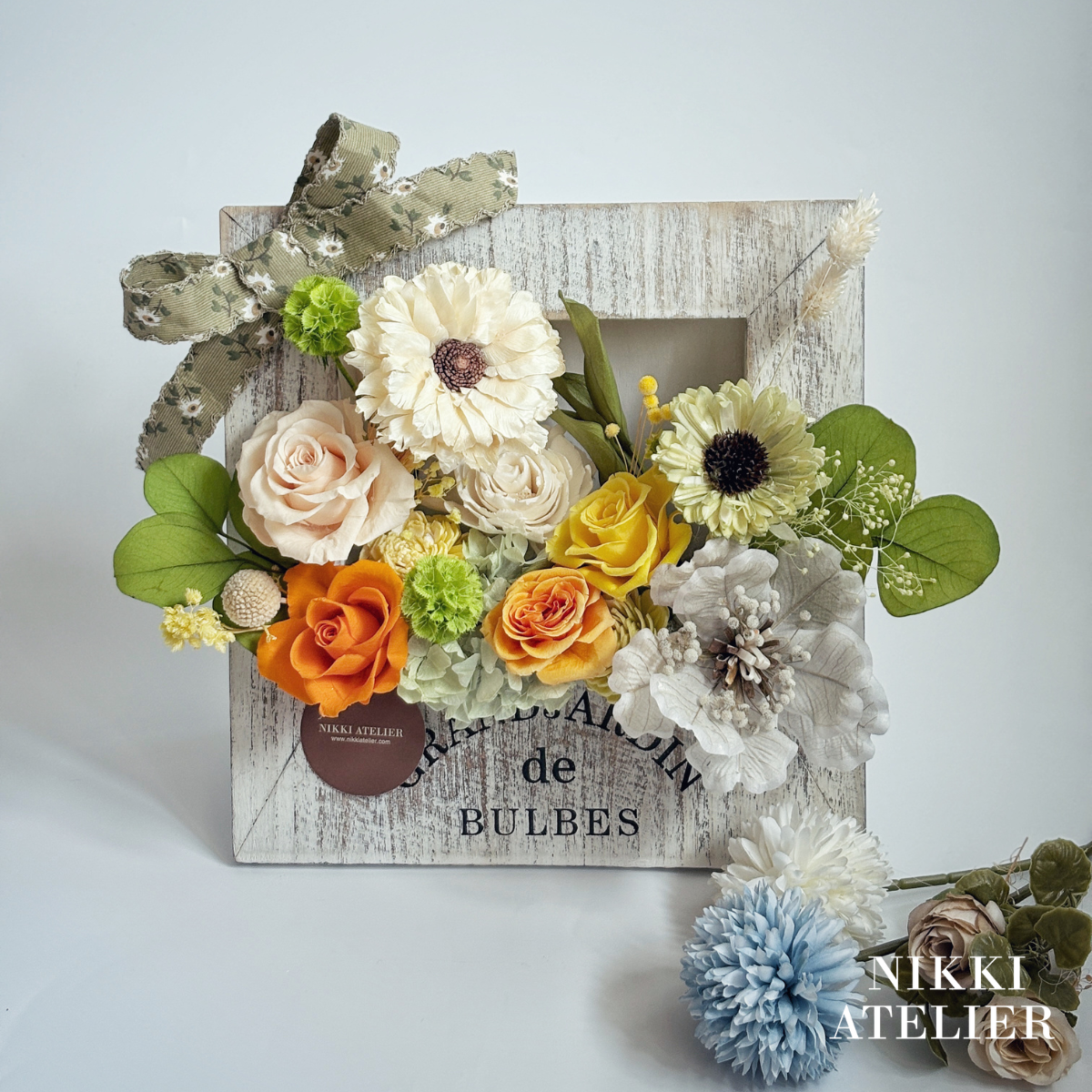 暖陽拾光・永生玫瑰擴香鄉村木框單品課