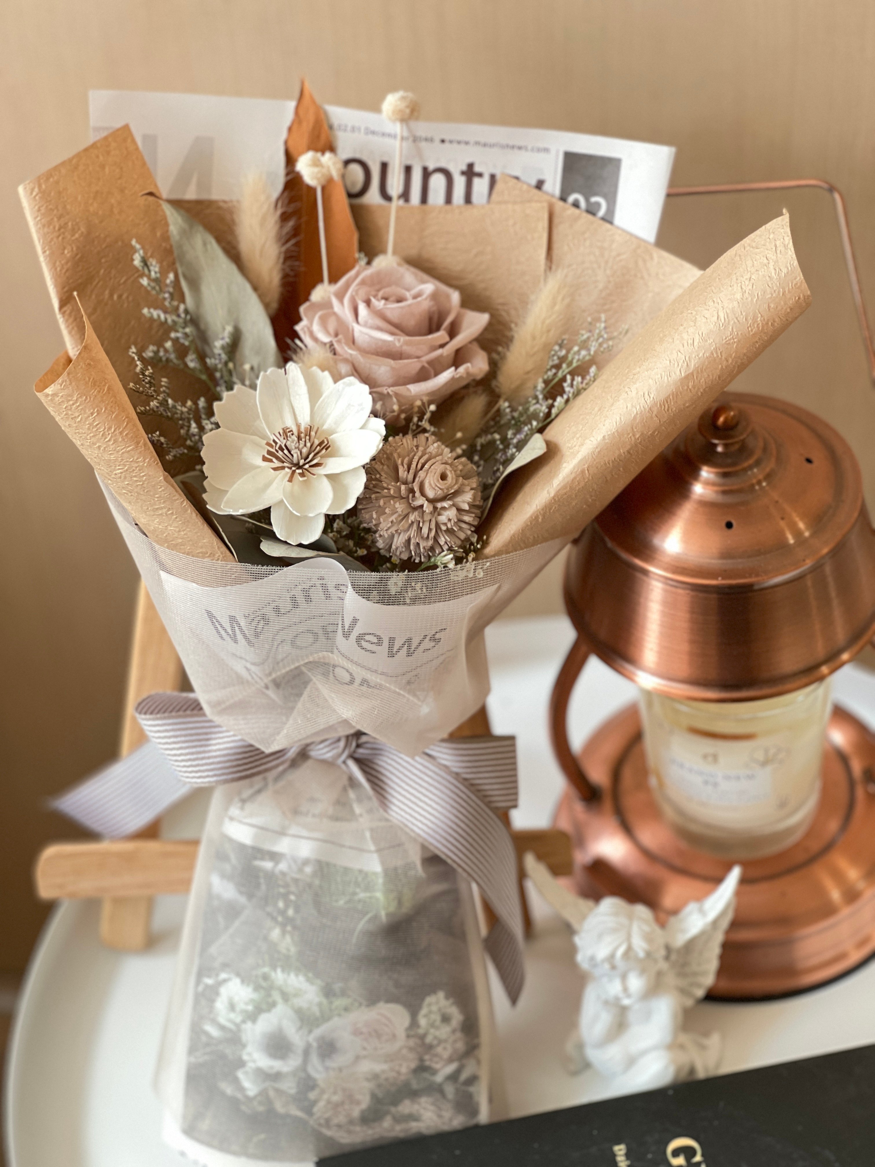 法式伯爵永生玫瑰花束