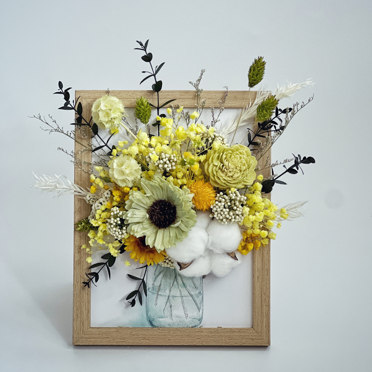 【兩人成行】擴香乾燥花相框單品課(入門課）