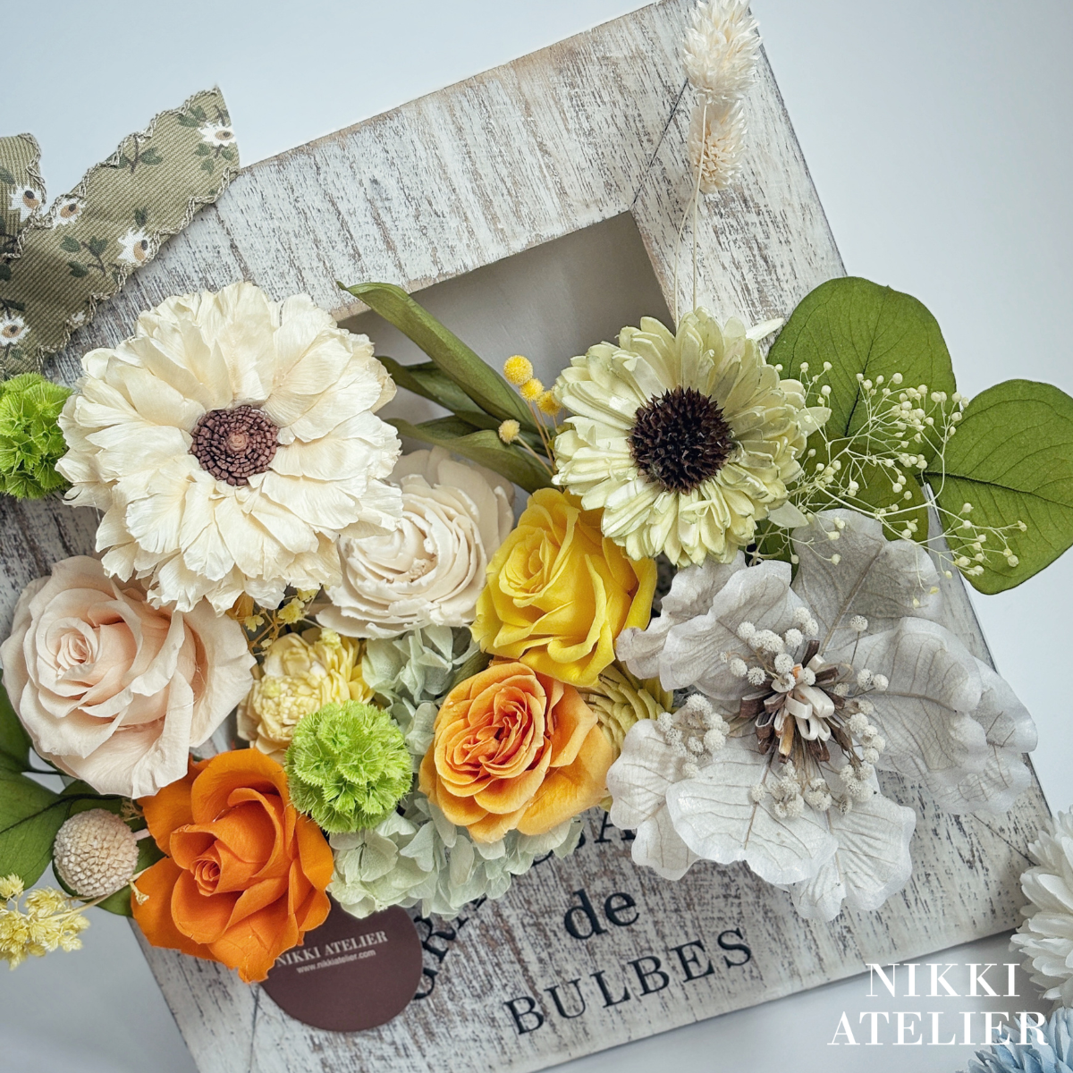 暖陽拾光・永生玫瑰擴香鄉村木框單品課