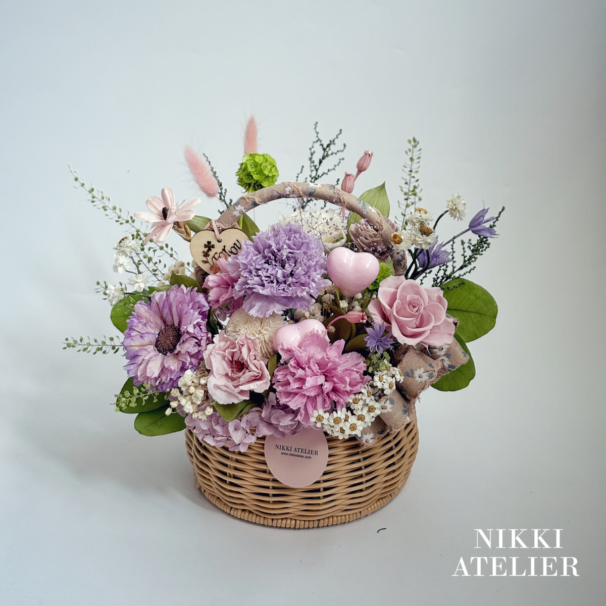 永生康乃馨花籃單品課(母親節限定）