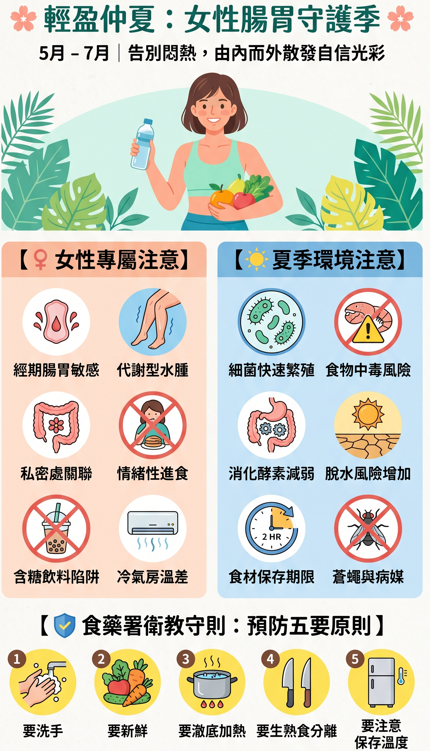 輕盈仲夏：女性夏季腸胃健康守護季 | 母親節 520 贈好禮 - 元元醫藥 高雄藥局