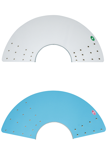 金屬扣頸圈-透明或藍色5L
