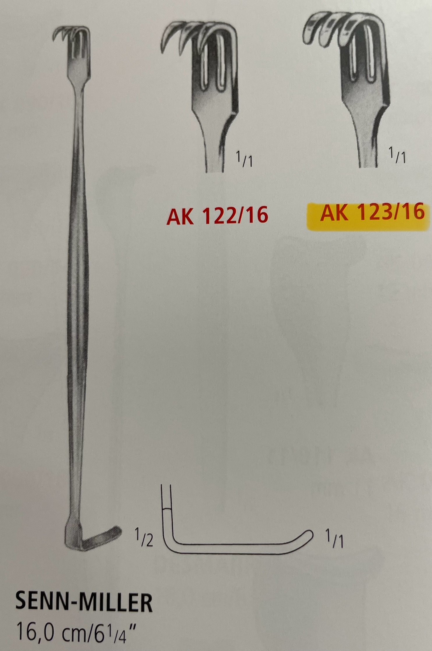 SENN-MILLER RETRACTOR BLUNT 16.0 CM