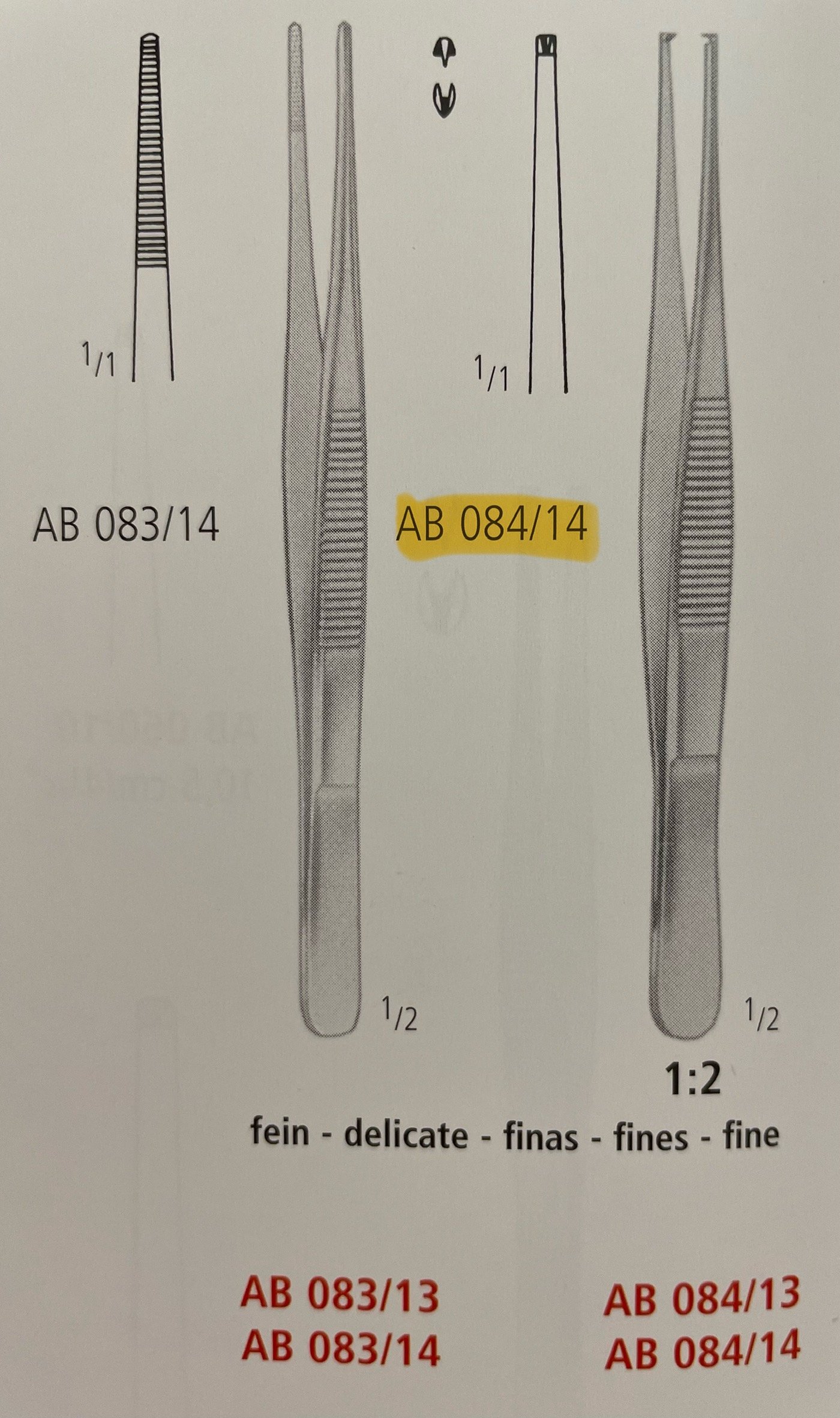 Forcep,Dressing, Standard, 14.5cm For veterinary use