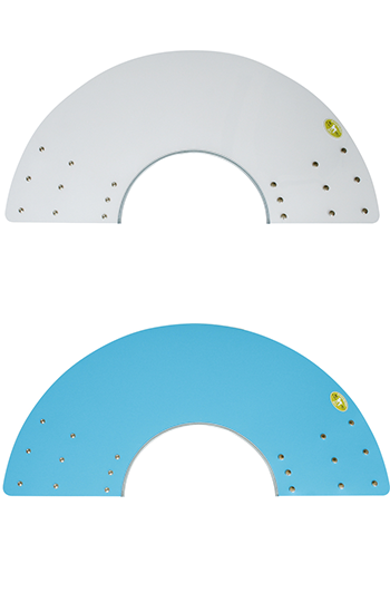 金屬扣頸圈-透明或藍色4L