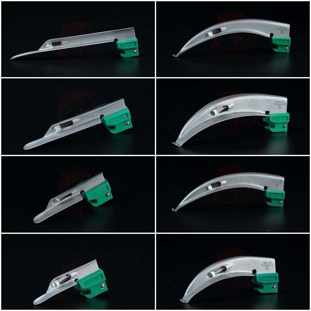 拋棄式光纖喉頭鏡葉片&握把