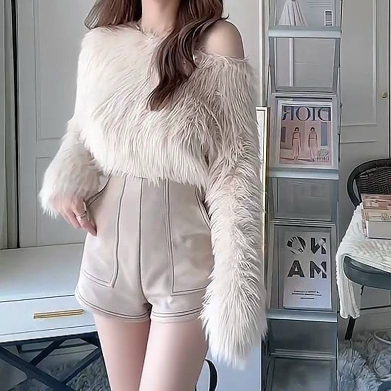 海毛兩穿短版毛衣｜三色